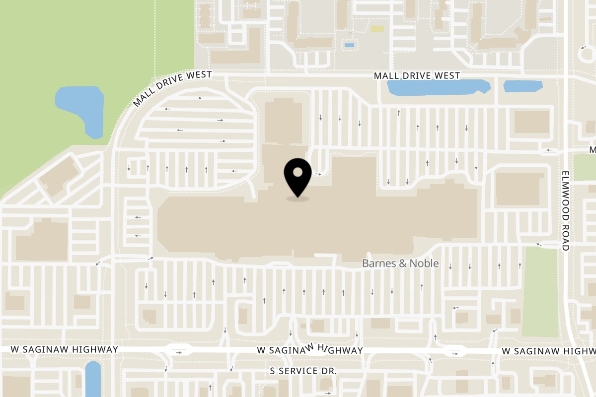 Map showing the location of Italian Village Pizza on 5532 W Saginaw Hwy in Lansing
